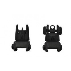 ATI Tactical Flip Up Front & Rear Back Up Sight - Polymer