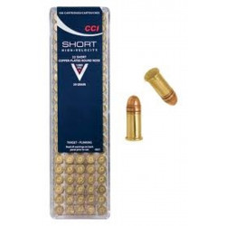 CCI 22 Short Ammunition Target CCI0027 Copper Plated Round Nose 29 GR 100 rounds