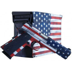 Citadel CITC45FUSAAC 1911-A1 .45 ACP 5" 8+1 US Flag Cerakote w/ Cerakoted Ammo Can