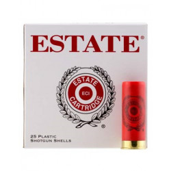 Estate 12 Gauge Ammunition SS12H8CASE 2-3/4" 1-1/8oz #8 shot 1200 fps 25 Rounds per box Estate Cartridge