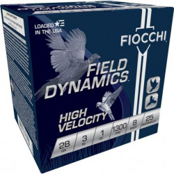 Fiocchi High Velocity Shotshells 28 ga 3" 1 oz 1300 fps #8 25/ct