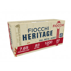 Fiocchi 30 Luger Ammunition FI765A 93 Grain Full Metal Jacket 50 rounds