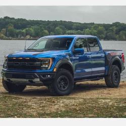 Ford F-150 Raptor (2021-Present) Lensun 60W Hood Flexible Solar Panel Complete Kit