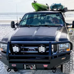 Ford Super Duty 1st Gen(1999-2007) F250 F350 Lensun 140W Hood Solar Panel Complete Kit