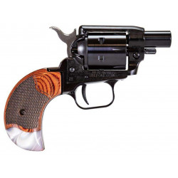 Heritage Manufacturing Barkeep BK22B1BH-RWP .22LR 1" 6 Round Black/Rosewood & Pearl Grips
