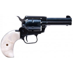 Heritage Manufacturing Rough Rider Birds Head Combo RR22MB3BHPRL 6 Rounds .22LR/22 Mag 3.75" Black/White Pearl Grips