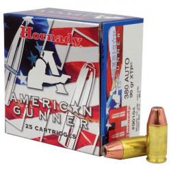 Hornady American Gunner Handgun Ammunition .380 ACP 90 gr XTP 1000 fps 25/ct