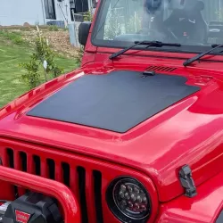 Jeep Wrangler TJ (1997-2006) Lensun 85W Hood Flexible Solar Panel Complete Kit