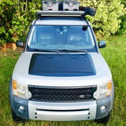 Land Rover Discovery LR3/LR4 Lensun 110W Hood/Bonnet Solar Panel Complete Kit Land Rover Discovery LR3/LR4 Lensun 110W Hood/Bonnet Solar Panel Complete Kit
