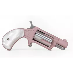 North American Arms NAA-22MS-ROSE Mini Revolver .22WMR 5 Rounds 1.13" SAO Pink Cerakote/Pearlite Grip