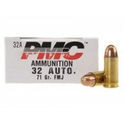 PMC 32 Auto Ammunition PMC32A 71 Grain Full Metal Jacket 50 rounds