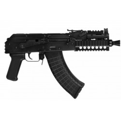Pioneer Arms AK0031-K-PRO Polish Hellpup AK Pistol 7" 7.62x39mm 30+1 Black Furniture W/ Quad Rail Brace Ready