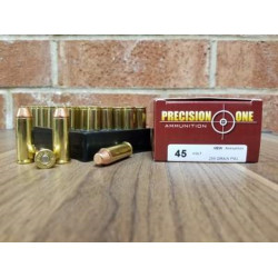 Precision One 45 Colt Ammunition 255 Grain Full Metal Jacket 50 rounds
