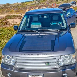 Ranger Rover L322 (2001-2012) Lensun 100W Hood/Bonnet Flexible Solar Panel Complete Kit