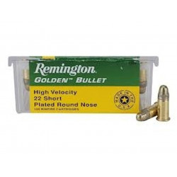 Remington R21001 22 Short Golden Bullet HV 29 GR RN 100 rounds