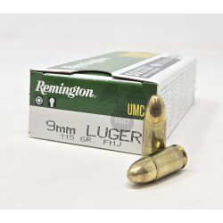 Remington 9mm L9MM3 115 gr FMJ RN 50 rounds