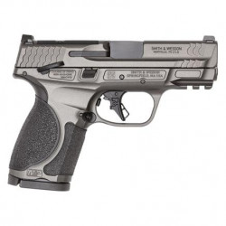 S&W M&P 9 M2.0 Metal Compact OR Handgun 9mm Luger 15rd Magazine(2) 3.6" Barrel Tungsten Gray Cerakote Thumb Safety