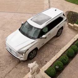 Toyota Sequoia 3rd Gen (2023-Present) Lensun 90W Hood Flexible Solar Panel Complete Kit