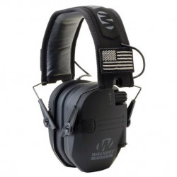 Walker's Razor Patriot Series Razor Slim Electronic Muff 23 NRR Black Patriot