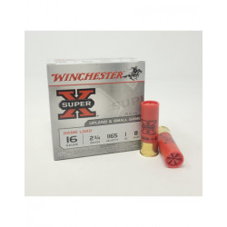 Winchester 16 Gauge Ammunition Super-X XU168 2-3/4" 1oz #8 25 rounds